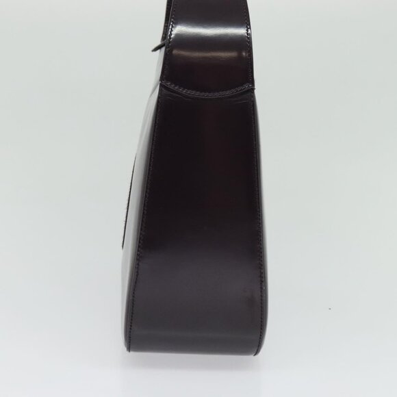 GUCCI Shoulder Bag Patent leather Navy Silver Auth - Picture 5 of 16